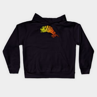 Glowing Chameleon Kids Hoodie